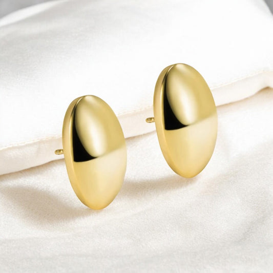 Large oval studs