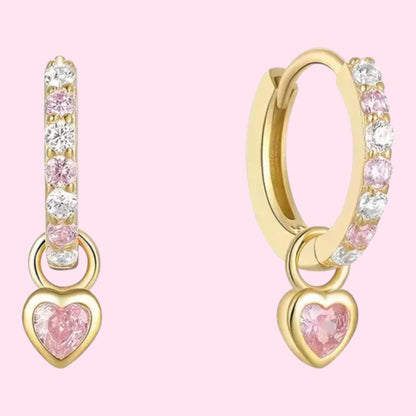 Earrings for girls with heart