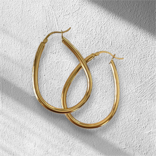 Large oval hoops